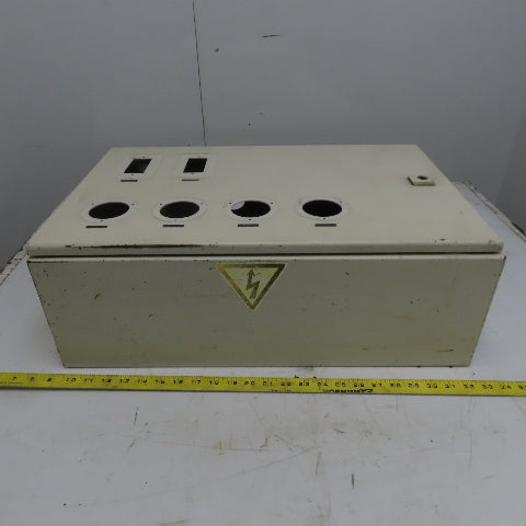 Rittal AE 1039 15x23.5x7.5 Hinged Door Electrical Enclosure Cabinet W/Backplate