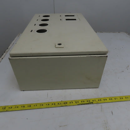 Rittal AE 1039 15x23.5x7.5 Hinged Door Electrical Enclosure Cabinet W/Backplate