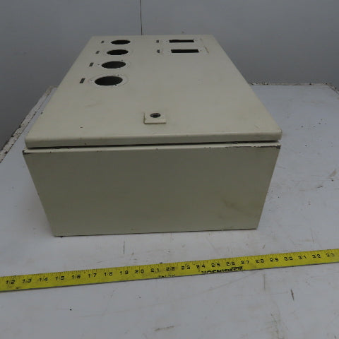 Rittal AE 1039 15x23.5x7.5 Hinged Door Electrical Enclosure Cabinet W/Backplate