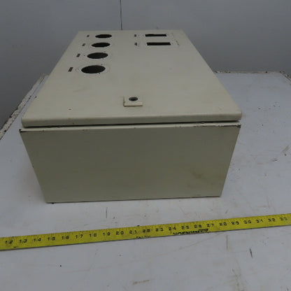 Rittal AE 1039 15x23.5x7.5 Hinged Door Electrical Enclosure Cabinet W/Backplate