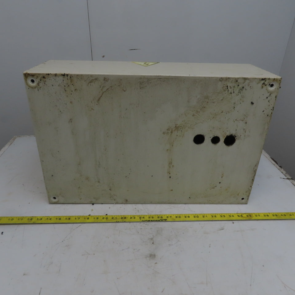 Rittal AE 1039 15x23.5x7.5 Hinged Door Electrical Enclosure Cabinet W/Backplate