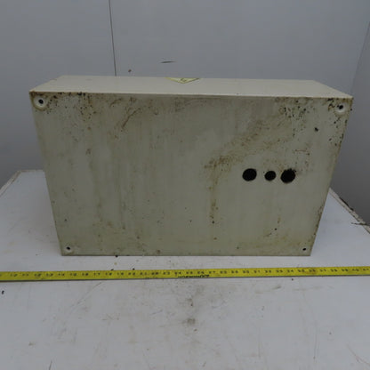Rittal AE 1039 15x23.5x7.5 Hinged Door Electrical Enclosure Cabinet W/Backplate