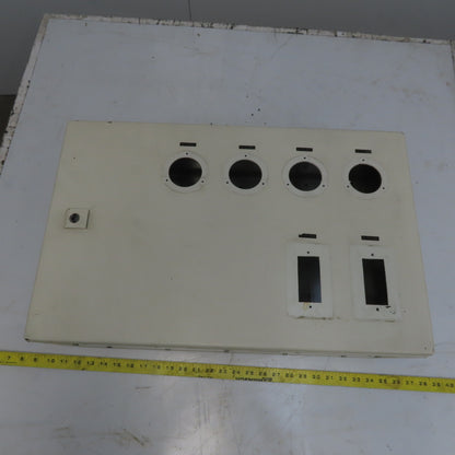 Rittal AE 1039 15x23.5x7.5 Hinged Door Electrical Enclosure Cabinet W/Backplate