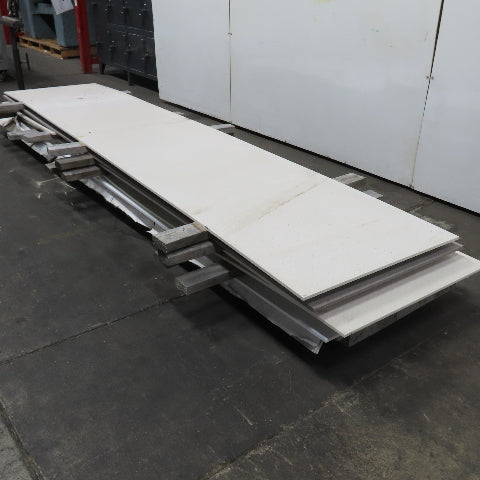 Skid  Misc. Sizes HDPE Poly Countertop Table Sheets 12' L x 30" W Lot /6