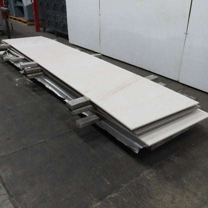 Skid  Misc. Sizes HDPE Poly Countertop Table Sheets 12' L x 30" W Lot /6