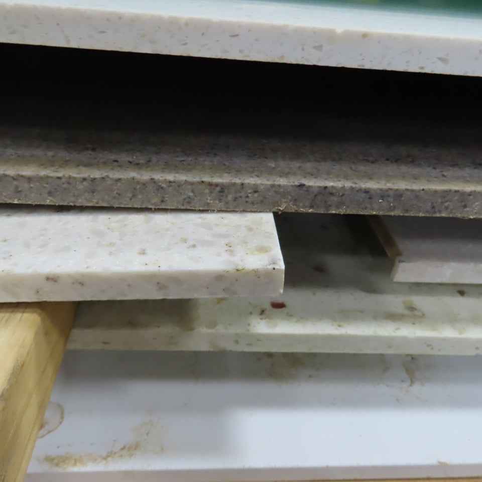 Skid  Misc. Sizes HDPE Poly Countertop Table Sheets 12' L x 30" W Lot /6
