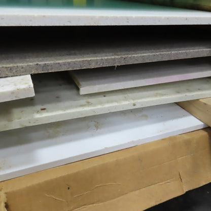 Skid  Misc. Sizes HDPE Poly Countertop Table Sheets 12' L x 30" W Lot /6
