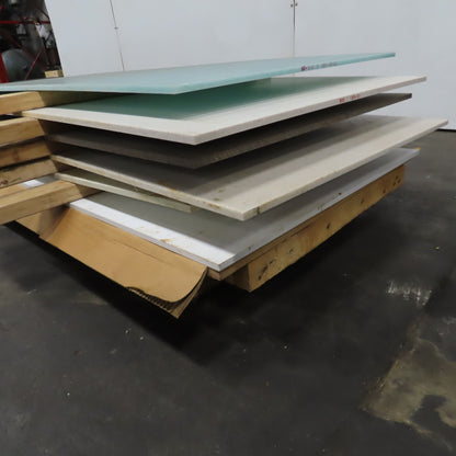 Skid  Misc. Sizes HDPE Poly Countertop Table Sheets 12' L x 30" W Lot /6
