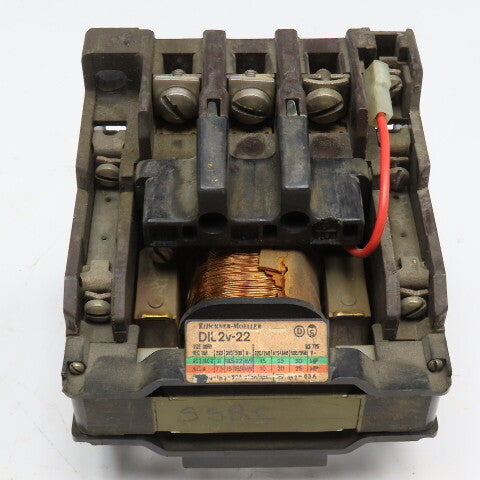 Klockner Moeller DIL2v-22 600V 3Hp Contactor 120V Coil Parts/Repair