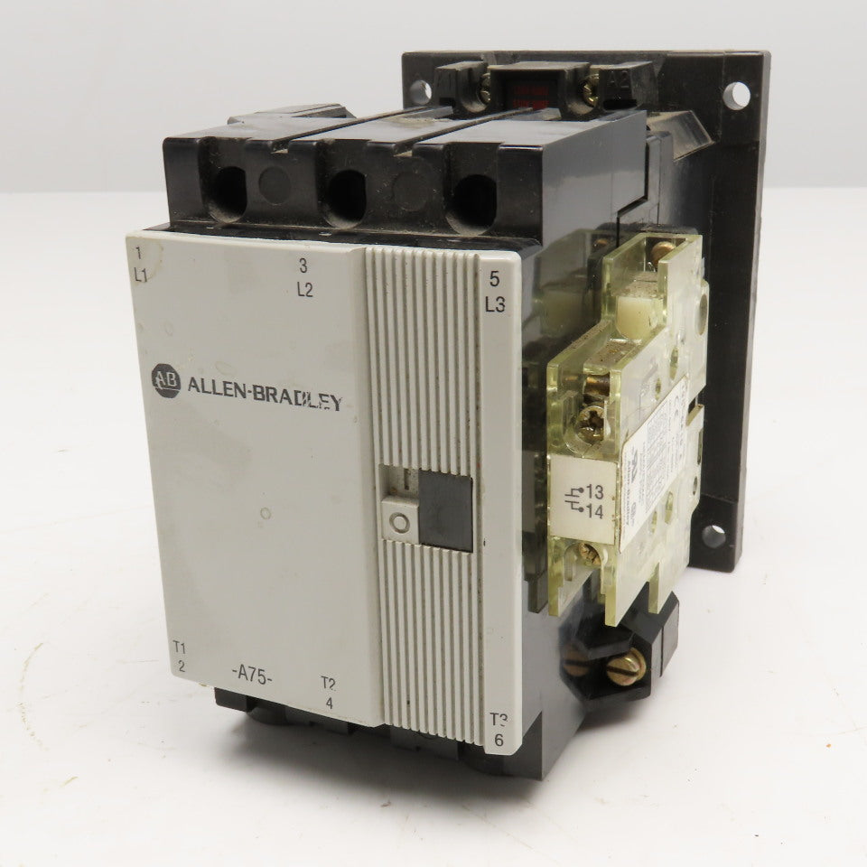 Allen Bradley 100-A75*N3 600V 75A 60Hp MAX Contactor 110/120V Coil