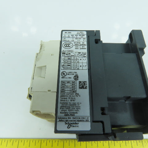 Telemecanique LC1 D09 600V Reversing Motor Starter Contactor 2-7.5HP 24V Coil