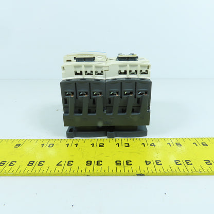 Telemecanique LC1 D09 600V Reversing Motor Starter Contactor 2-7.5HP 24V Coil