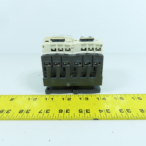 Telemecanique LC1 D09 600V Reversing Motor Starter Contactor 2-7.5HP 24V Coil