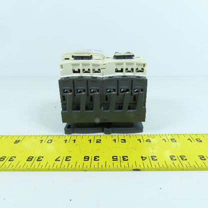 Telemecanique LC1 D09 600V Reversing Motor Starter Contactor 2-7.5HP 24V Coil