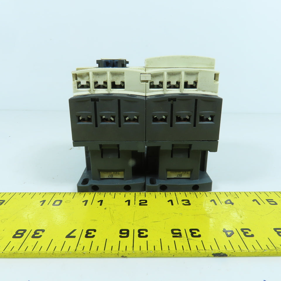Telemecanique LC1 D09 600V Reversing Motor Starter Contactor 2-7.5HP 24V Coil