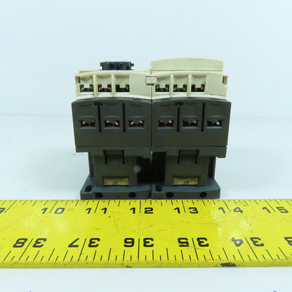 Telemecanique LC1 D09 600V Reversing Motor Starter Contactor 2-7.5HP 24V Coil