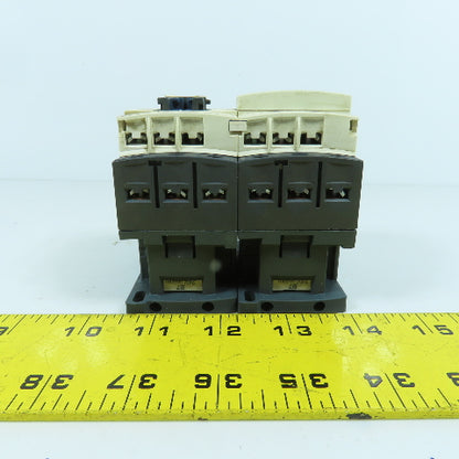 Telemecanique LC1 D09 600V Reversing Motor Starter Contactor 2-7.5HP 24V Coil