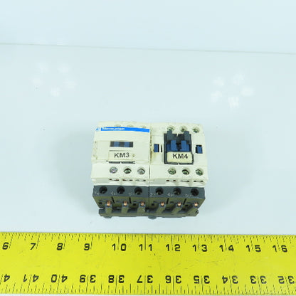 Telemecanique LC1 D09 600V Reversing Motor Starter Contactor 2-7.5HP 24V Coil