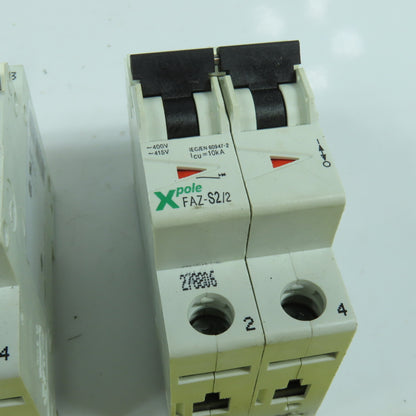 Moeller FAZ-S2/2 2-Pole Circuit Breaker 50/60HZ 415V Lot Of 2