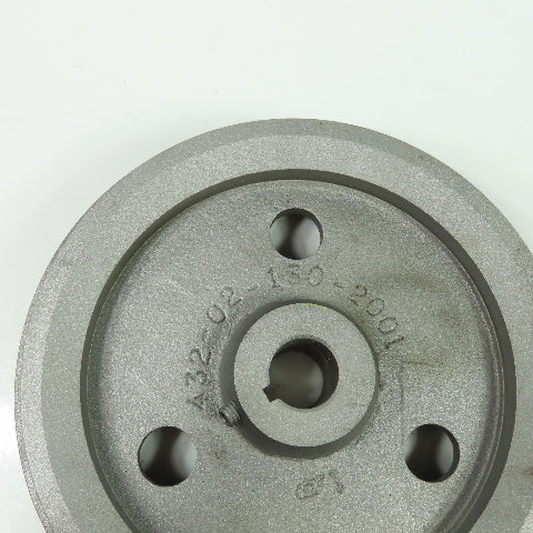 Cast Iron Double Sheave Pulley 5V 38Degree 7"&7-1/2" OD 7/8" Bore