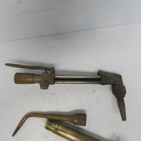 Vickers Model 85 Cutting Welding Brazing Torch Body W/Cutting Head & D-85 3pc