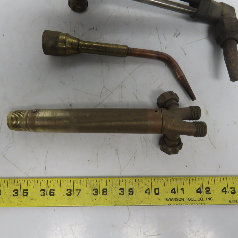 Vickers Model 85 Cutting Welding Brazing Torch Body W/Cutting Head & D-85 3pc