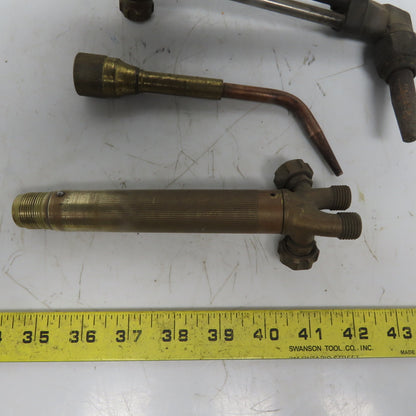 Vickers Model 85 Cutting Welding Brazing Torch Body W/Cutting Head & D-85 3pc
