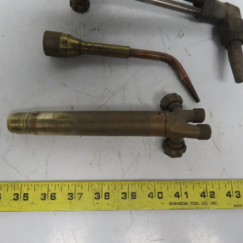 Vickers Model 85 Cutting Welding Brazing Torch Body W/Cutting Head & D-85 3pc
