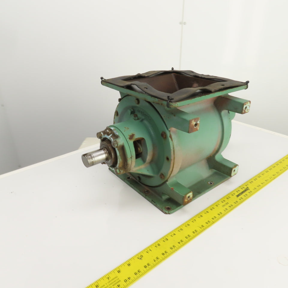 Colt-on ABITIBI Rotary Airlock Feeder Valve 8" x 8" Intake 1-7/16" Shaft