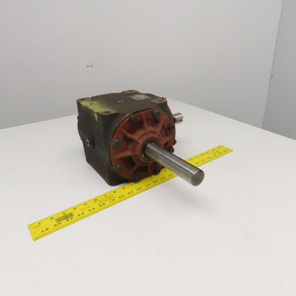Curtis No. 515 911701-2 1:1 Ratio Dual Output Type D Right Angle Gear Box 1 and 1/4 " shaft