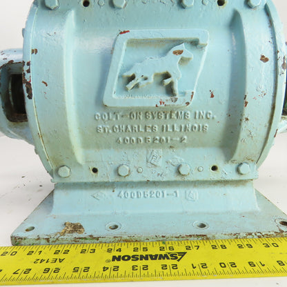 Colt-on A-108-1065 Rotary Airlock Feeder Valve 8" x 8" Intake 1-7/16" Shaft
