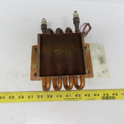 Walter Roller Trumpf 4"x 4" Mini Copper Radiator Fluid Cooler W/Fan