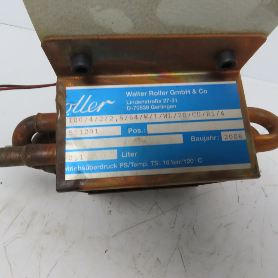 Walter Roller Trumpf 4"x 4" Mini Copper Radiator Fluid Cooler W/Fan