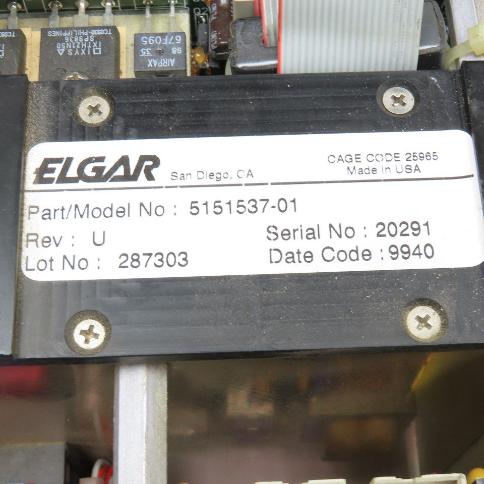 Elgar 5151501-01 5151537-01 Uninterruptable Power Supply Circuit Board Assembly