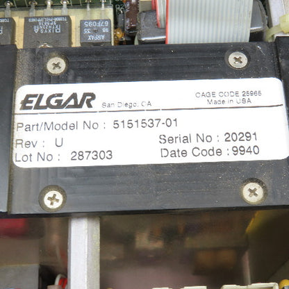 Elgar 5151501-01 5151537-01 Uninterruptable Power Supply Circuit Board Assembly