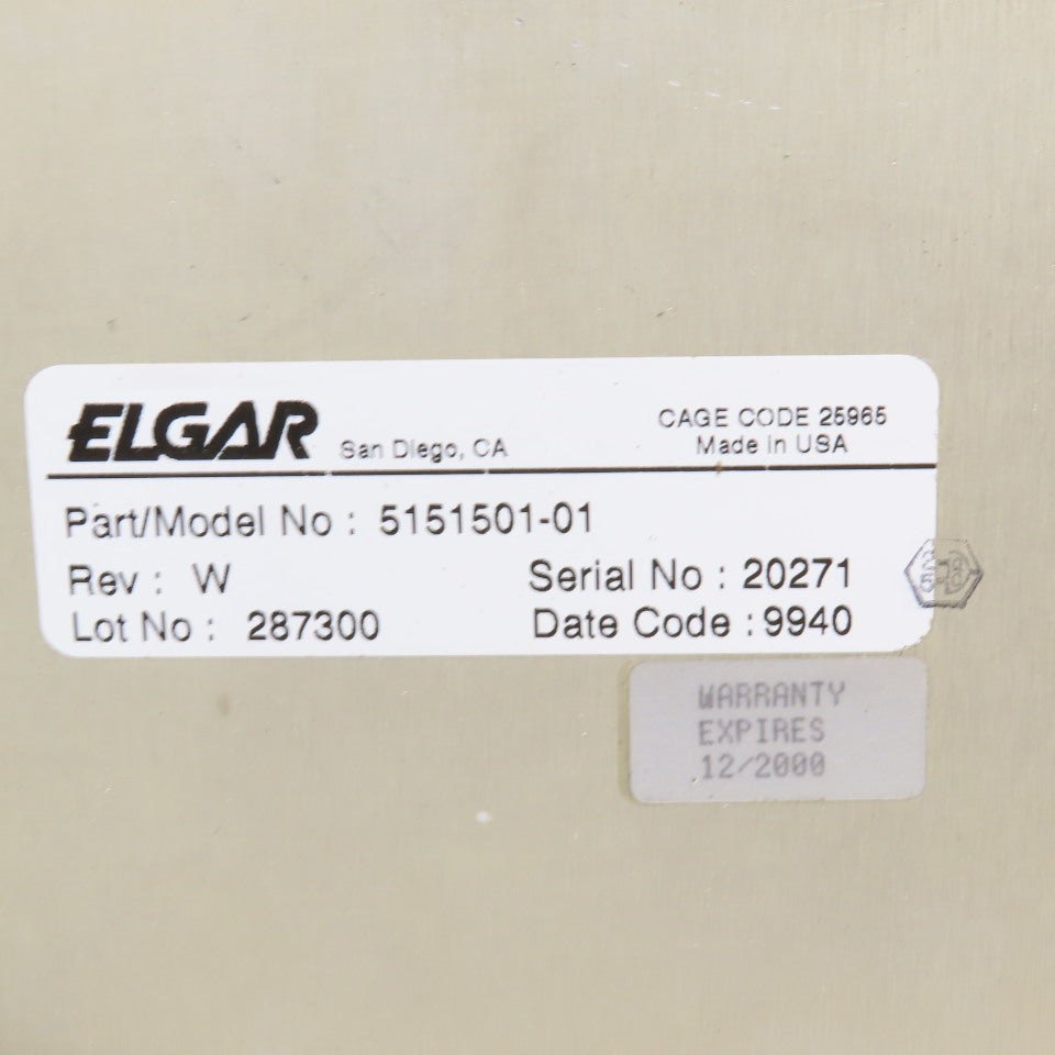 Elgar 5151501-01 5151537-01 Uninterruptable Power Supply Circuit Board Assembly