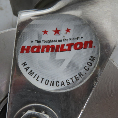 Hamilton S-STL-4SZ Stainless Steel Swivel Plate Caster 4" x 1-3/8"