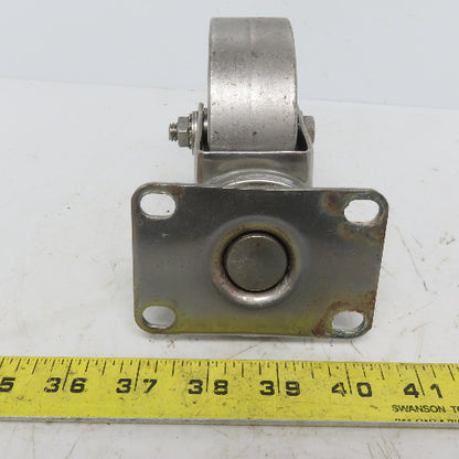 Hamilton S-STL-4SZ Stainless Steel Swivel Plate Caster 4" x 1-3/8"