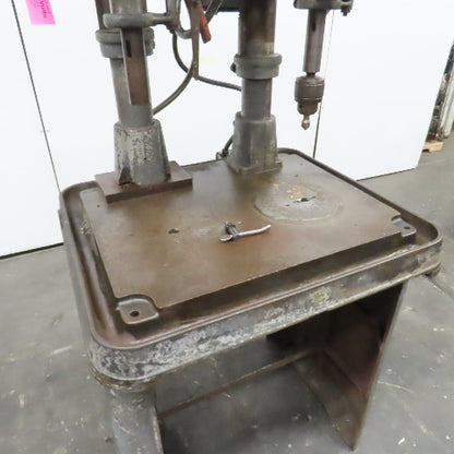 Cincinnati Royal 18 2 Head Spindle Gang Drill Press 5" Stroke 28" x 23" Table