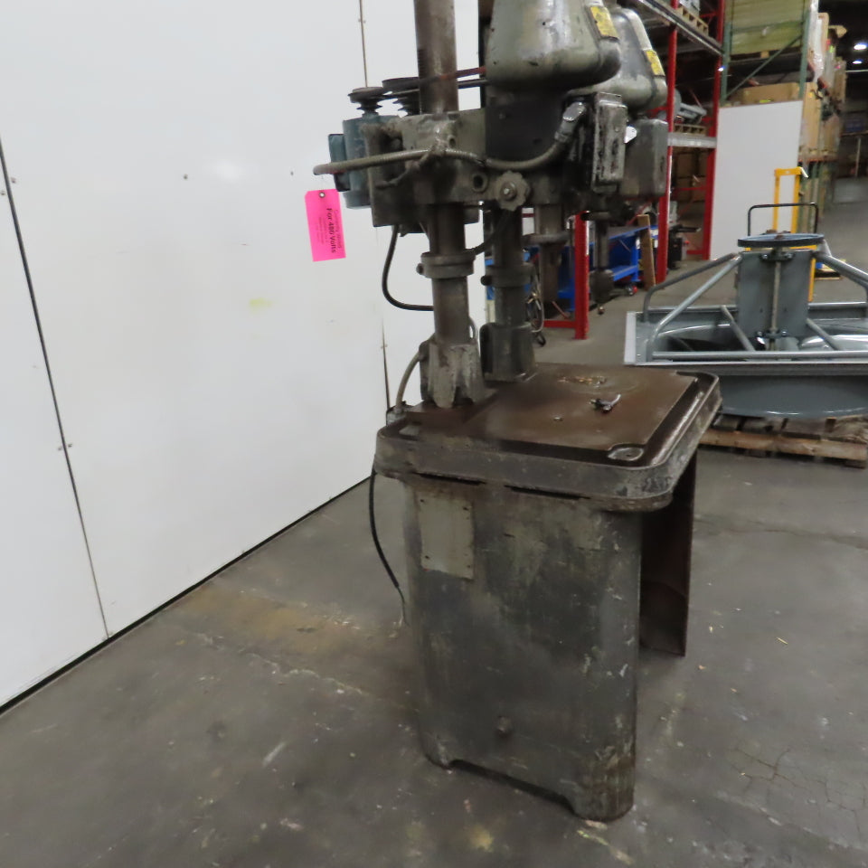 Cincinnati Royal 18 2 Head Spindle Gang Drill Press 5" Stroke 28" x 23" Table