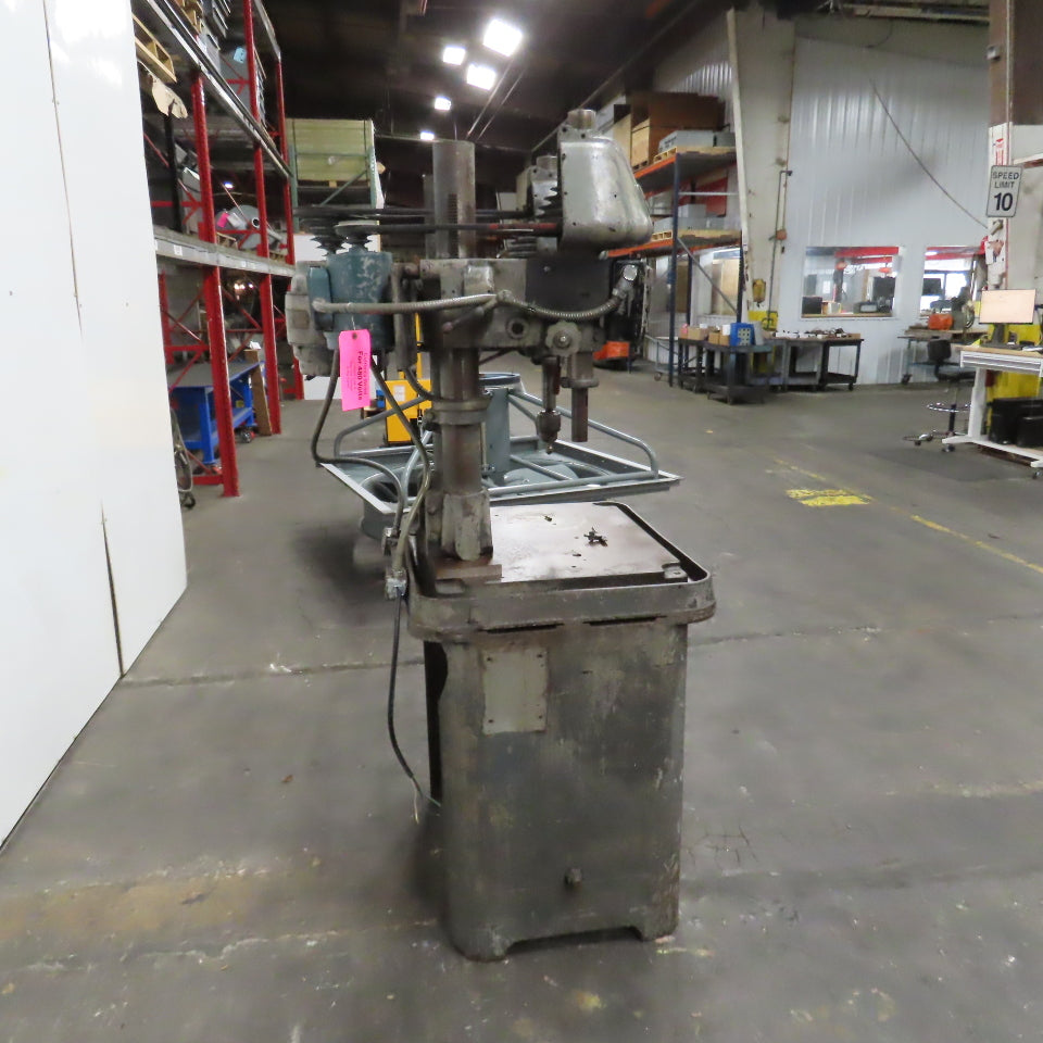 Cincinnati Royal 18 2 Head Spindle Gang Drill Press 5" Stroke 28" x 23" Table
