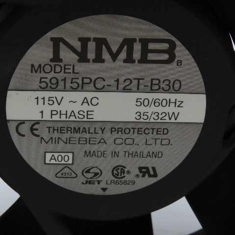 NMB 5915PC-12T-B30 115V Cabinet Cooling Fan From Elgar 5151501-01 Power Supply