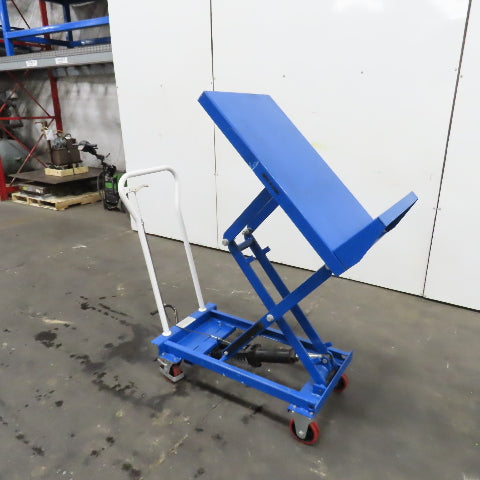 Nu-Lift BL15 Mobile Manual Carton Tilting Lift Table 150KG 330LB 15"-36" H