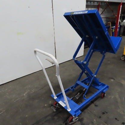 Nu-Lift BL15 Mobile Manual Carton Tilting Lift Table 150KG 330LB 15"-36" H