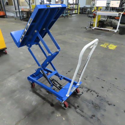 Nu-Lift BL15 Mobile Manual Carton Tilting Lift Table 150KG 330LB 15"-36" H