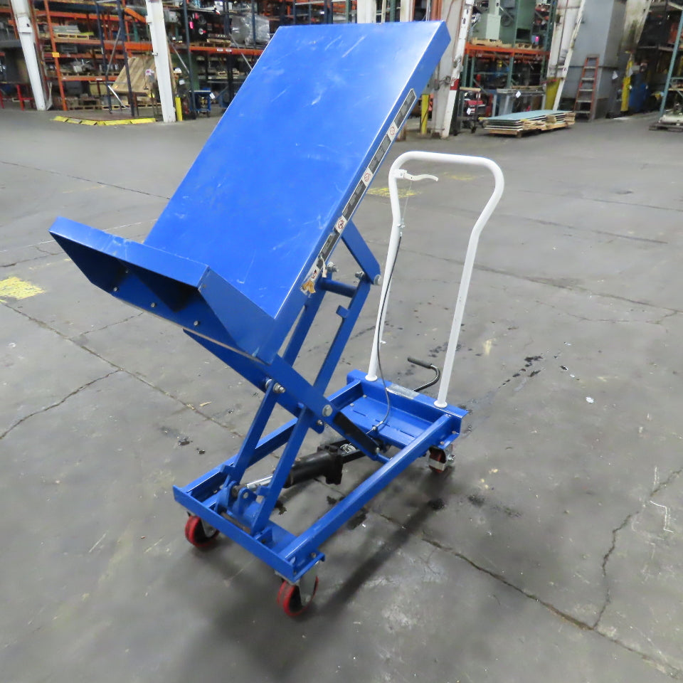 Nu-Lift BL15 Mobile Manual Carton Tilting Lift Table 150KG 330LB 15"-36" H