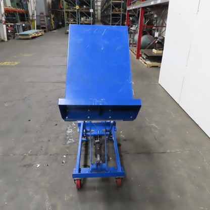 Nu-Lift BL15 Mobile Manual Carton Tilting Lift Table 150KG 330LB 15"-36" H