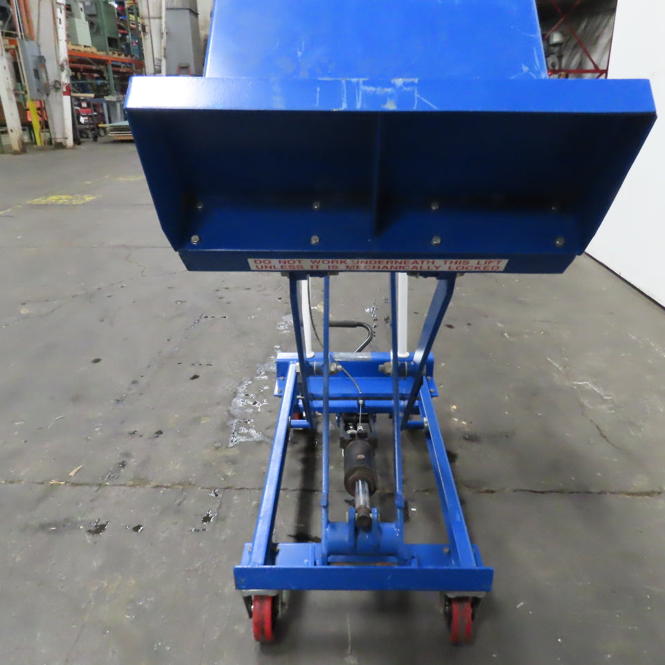Nu-Lift BL15 Mobile Manual Carton Tilting Lift Table 150KG 330LB 15"-36" H