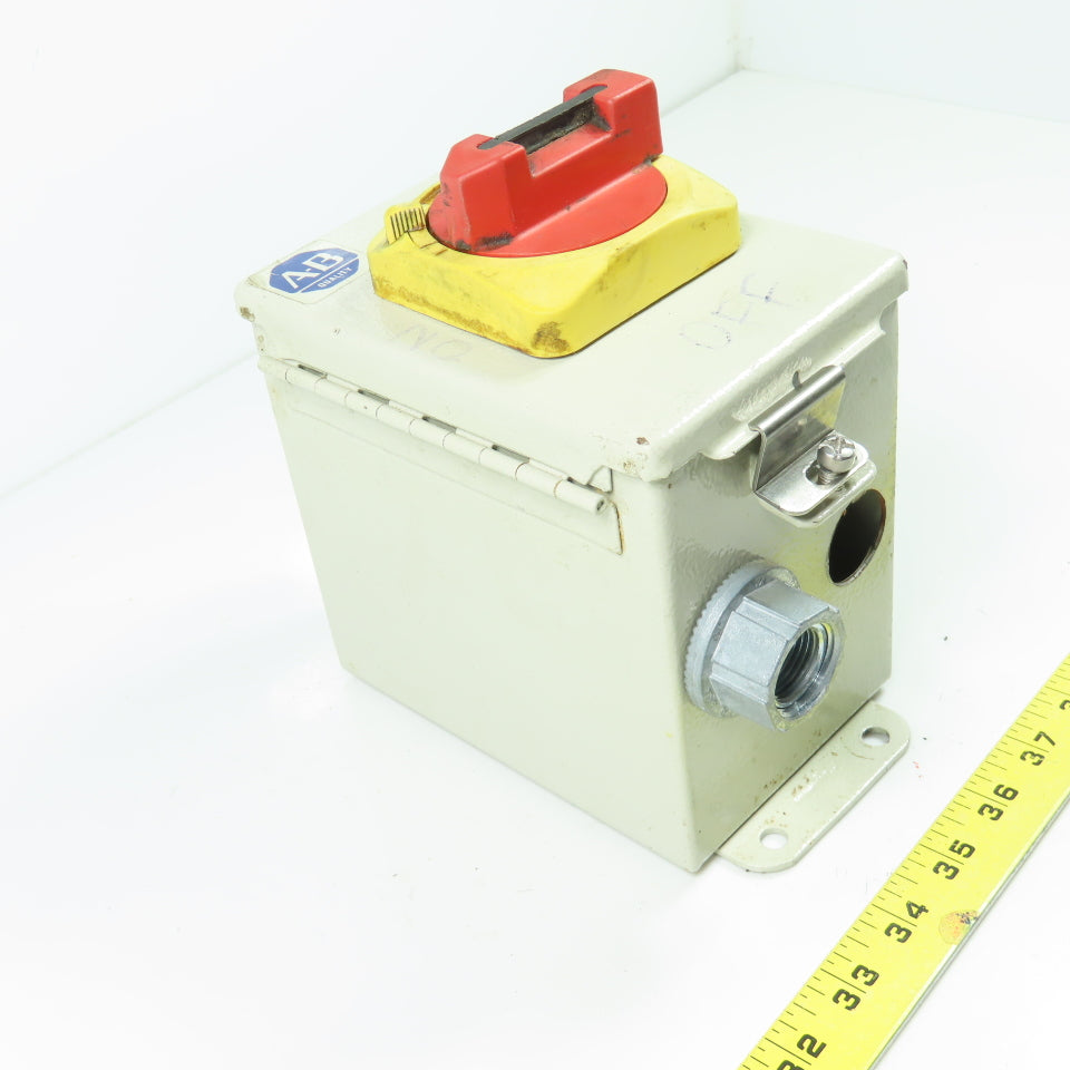 Allen Bradley 194E-A32-1753 Ser.BDisconnect Switch 32A 3Pole 6"x4"x6" Enclosure