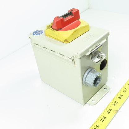 Allen Bradley 194E-A32-1753 Ser.BDisconnect Switch 32A 3Pole 6"x4"x6" Enclosure